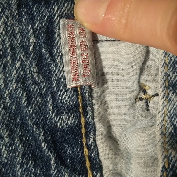 Vintage Acid Wash Jean Shorts - Picture 6 of 8